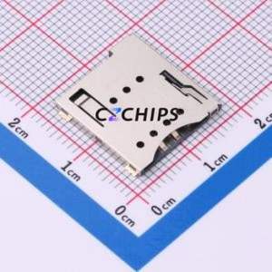 SIM205-TZ7P SIM Card Connector SMD Connector Self-Return Type Micro SIM Card Card Holder With Card Detection - Product Image 1