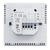 Termostato inteligente programable para teléfono móvil, control de voz con wifi, robot blanco, pantalla táctil, Tuya, Yandex, novedad de 2022