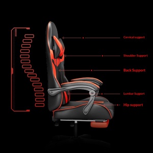 PU Leather Modern Minimalist E-Sports <strong>Gaming</strong> Chair <strong>LED</strong> <strong>Lighting</strong> Ergonomic Design Electric Reclining Massage Lifting <strong>Gaming</strong> - Product Image 3