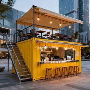 Contenedor <span class=keywords><strong>de</strong></span> Envío para Cafetería, Puesto con Mesas, Restaurante Cuadrado, Contenedor para Sopa, Contenedor <span class=keywords><strong>de</strong></span> Envío <span class=keywords><strong>de</strong></span> EE. UU. - Product Image 2