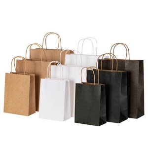 Bolsa de Papel Kraft Biodegradable en Stock para Regalo y Compras con Asa Retorcida y Asa Troquelada - Product Image 2