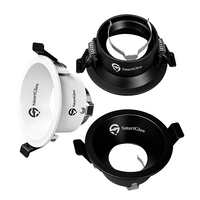 Plafonnier LED encastré 75 mm, spot LED de plafond MR16 GU10 COB, boîtier rond carré en aluminium, lampes LED GU10