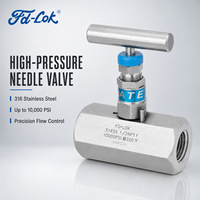 Vanne à aiguille industrielle V5 V5H en acier inoxydable 316, 10000 PSI, 1200F, corps hexagonal compact, siège arrière, tige non rotative, fournisseur OEM pour applications chimiques, pétrole et gaz