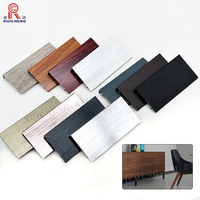 Plinthe murale en aluminium couleur grain de bois plinthe borad profil pour accessoires de construction