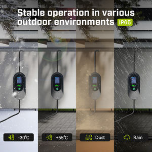 <span class=keywords><strong>Chargeur</strong></span> EV portable 11 kW triphasé 16A réglable Type 2 GBT avec écran LCD pour voiture EVSE avec contrôle par carte d'identité - Product Image 5