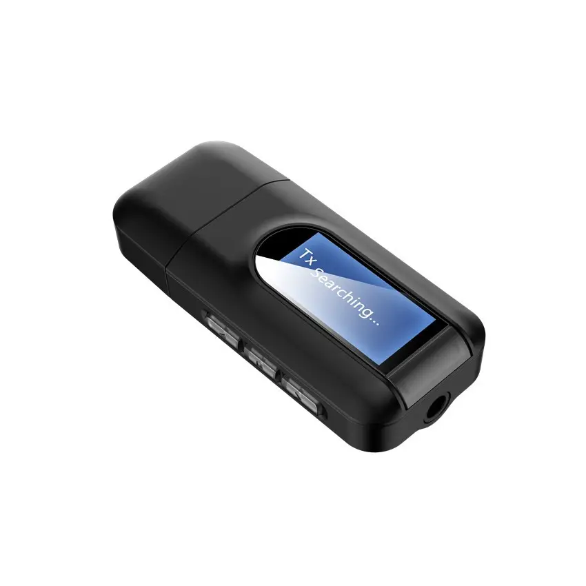 Free sample HG USB Bluetooth Receiver Transmitter 3.5MM AUX Wireless Audio Adapter LCD Display for Car