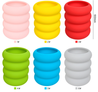YDS Trousse à crayons en silicone pour la rentrée scolaire, porte-stylos, organiseur de cosmétiques, boîte de rangement