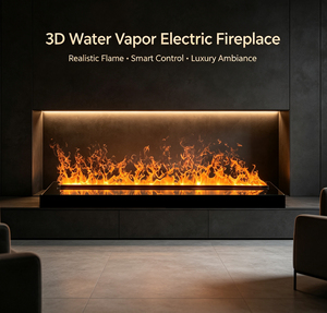 Decoración para el Hogar, Chimenea Eléctrica LED 3D de 1000 mm con Llama, Control Remoto, Vaporizador Eléctrico de Diseño - Product Image 1
