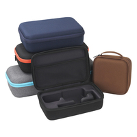 Étui rigide personnalisé en EVA avec fermeture éclair, sac de rangement, intérieur moulé, poche en maille, plusieurs couleurs