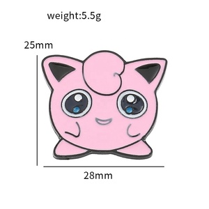 Broches y insignias decorativas de metal con temática animal: <span class=keywords><strong>Kodak</strong></span>, Duck, Squirtle, Kirby, Bulbasaur, chapados, grabados e impresión digital - Product Image 5