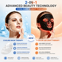Masque de luminothérapie LED en silicone 7 couleurs certifié pour le visage et le cou – Le best-seller pour spa à domicile et clinique