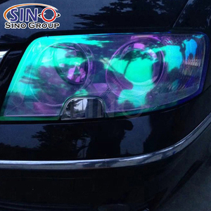 Special 0.3X9m Pink <strong>Fluorescent</strong> Yellow Dark Blue Popular Selling Roll Chameleon <strong>Color</strong> Change Car Headlight <strong>Vinyl</strong> Film - Product Image 6