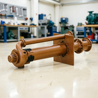 Pompe à boue verticale submergée à arbre long, sans joint, à conception cantilever, en acier chromé de haute qualité, pour résidus miniers