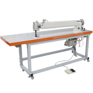 6620 De Coser Brazo Largo Industrial Long Arm Twin 2 Double Needle Flat Bed Feed <b>Walking</b> Foot Sewing <b>Machine</b> - Product Image 1