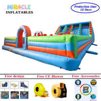 Château gonflable commercial géant avec toboggan, structure de jeu gonflable en PVC pour extérieur, parc, location pour fêtes foraines
