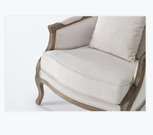 كرسي فرنسي خشبي أنتيكة قديم كرسي بذراعين للبيت لغرفة المعيشة بسعر المصنع المباشر - Product Image 3