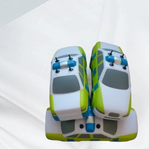 Juguete Antiestrés de Espuma de Poliuretano con Forma de Coche de Policía, Alta Elasticidad, para Niños de 2 a 4 Años, Diseño de Dibujos Animados Unisex - Product Image 1