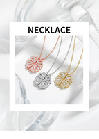 Hifive collier trèfle à quatre feuilles collier coeur pliant deux façons de porter collier plaqué or en acier inoxydable chaîne ras du cou