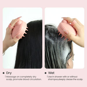 OEM/ODM ناعم سيليكون ، جهاز تنظيف الرأس المحمول باليد للعناية بفروة الرأس ، علاج تدليك فروة الرأس المنزلي للاستخدام اليومي - Product Image 5