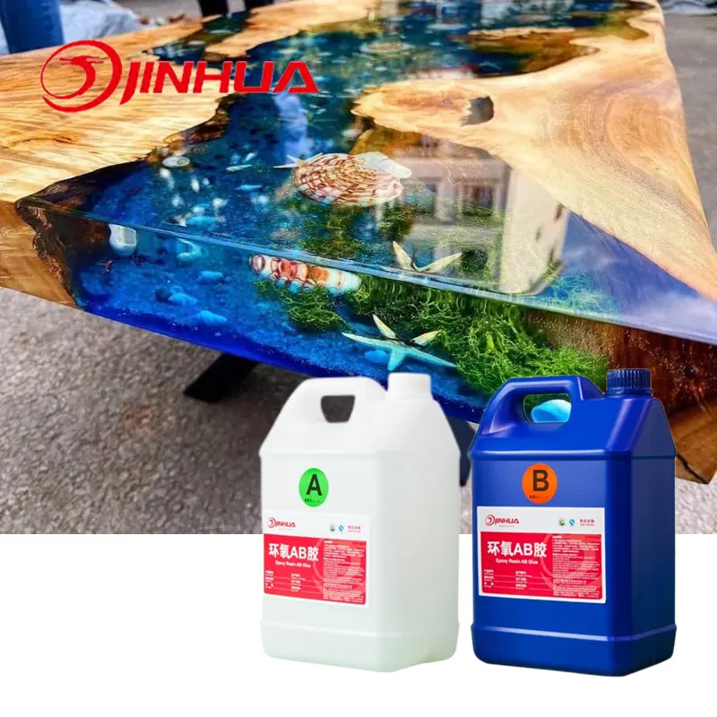 Nhựa Epoxy Trong Suốt Nhựa Để Bàn Không Màu Dùng Cho Chế Biến Gỗ/Mặt Bàn/Sơn Phun