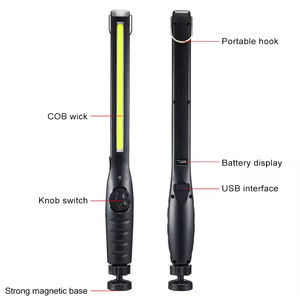 Outdoor Camping Emergency Workshop <b>Magnetic</b> Waterproof COB Flood Working Lamp Portable USB Rechargeable High CRI 80 Inspection - Product Image 5