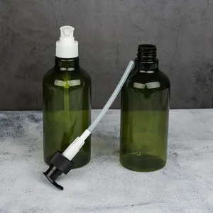 Garrafa de shampoo de formato quadrado, garrafa colorida e luxuosa de 200ml, 16oz em formato quadrado