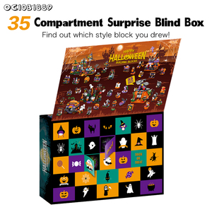 1057pcs 6in1 DIY Assemble Halloween <strong>Mini</strong> <strong>Building</strong> <strong>Block</strong> Blind Box <strong>Toy</strong> For Kids - Product Image 5