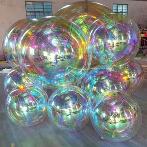 Wholesale Manufacturer Custom Balloons Giant PVC Inflatable Party Mirror Ball Sphere For Sale