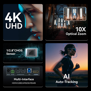 <span class=keywords><strong>NOUVELLE</strong></span> CAMÉRA 2026 10X USB HDMI AI 4K 30FPS PLUG and PLAY PTZ pour <span class=keywords><strong>ZOOM</strong></span>, RÉUNIONS - Product Image 3