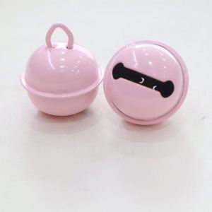 Campana Redonda de 22mm Color Caramelo para Mascotas, Accesorio DIY para Llavero, Campana Colgante de Navidad - Product Image 3