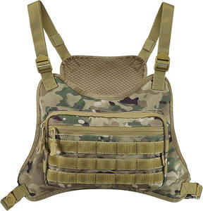 Muestra Gratis, Bolsa Táctica Deportiva Impermeable para Hombre, Bolsa de Pecho Delantera con Correa Ajustable, Chaleco para Correr - Product Image 1