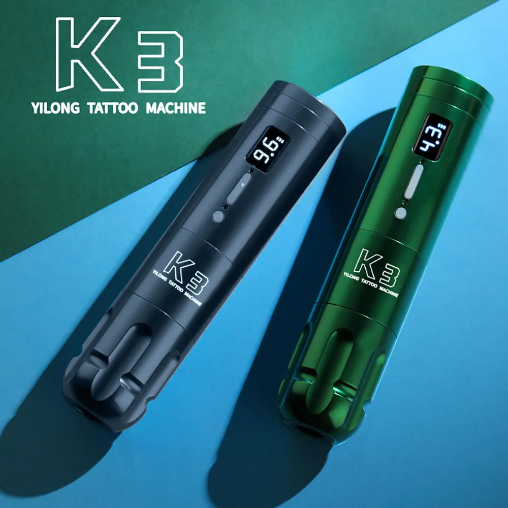 K3 LCD Machine à tatouer stylo sans fil ligne de coupe professionnelle brouillard Pmu Machine à tatouer stylo à batterie