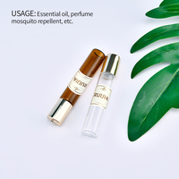 Flacons compte-gouttes en verre vides et portables de 1 ml, 2 ml, 3 ml, 4 ml, 5 ml pour échantillons d'huiles essentielles et de parfums