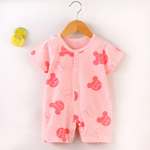 <span class=keywords><strong>Abbigliamento</strong></span> Estivo per Neonati Tutina in Cotone a Maniche Corte Sottile Lavorata a Maglia Casual Fornitura ODM Tutina Stampata per Bambini <span class=keywords><strong>3</strong></span>-<span class=keywords><strong>6</strong></span> <span class=keywords><strong>Mesi</strong></span> - Product Image 4