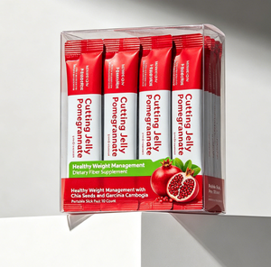 Suplemento de Fibra Dietética con Sabor a Granada, para un Control de Peso Saludable, con Semillas de Chía y Garcinia Cambogia Portab - Product Image 1