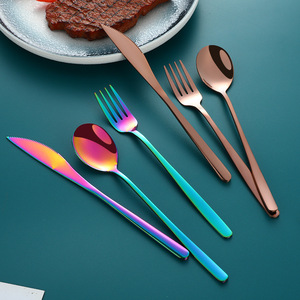Stainless Steel Cutlery Set Knife Fork Spoon <b>Mirror</b> Polished Dishwasher Safe Household Tableware - Product Image 3