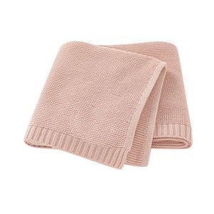 Unisex Soft Warm Crochet Knit Swaddle Blanket <strong>Neutral</strong> Receiving <strong>Throw</strong> for Newborn Boys and Girls - Product Image 4