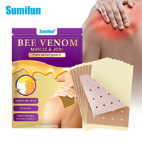Patch antidouleur pour les articulations à l'extrait de venin d'abeille, plâtre de soutien musculaire, autocollant médical à base de plantes chinoises naturelles, 8 pièces/sac pour adulte