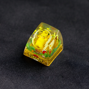 Resina Impresa en 3D para Teclado Mecánico con Tecla Artesanal de Pikachu de Pokémon, Mecanizado CNC - Product Image 3
