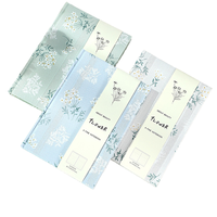 Carnet de notes en tissu doux avec intercalaire en éponge jacquard à fleurs A5Lace, joli journal avec couverture rigide pour cadeau
