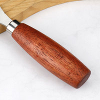 Houten handvat Pompoen Craft Gravuremes Roestvrij staal Handmatige fruit snijmessen Keukengadgets
