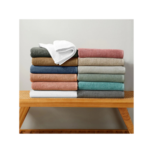 Serviettes de cuisine à rayures grises brodées en coton 100% à séchage rapide faites à la main, réutilisables et abordables, parfaites pour les chefs et les cuisines occupées - Product Image 5