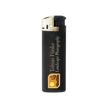 BIC® J38 Classic Disposable Plastic Lighter Gold Hooded for Smoking Cigarettes and Cigars Model J26