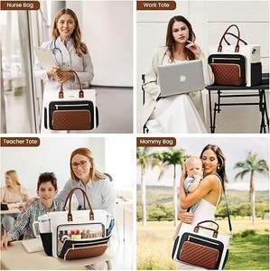 Bolso de enfermera Maletín profesional <span class=keywords><strong>Cartera</strong></span> de computadora de negocios Bolso de <span class=keywords><strong>mujer</strong></span> - Product Image 6