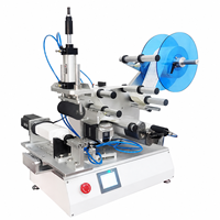 Machine d'étiquetage automatique de bouteilles rondes pour les produits de boissons, cosmétiques et chimiques