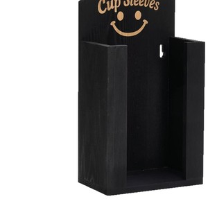 Estante de almacenamiento de madera creativo transfronterizo para tiendas de bebidas, portavasos, cajas de almacenamiento, portavasos de papel desechables de madera maciza - Product Image 2
