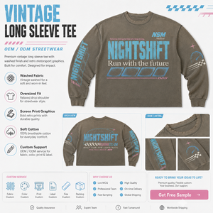 T-shirt da <span class=keywords><strong>uomo</strong></span> slim fit termica a maniche lunghe, girocollo, con cuciture di alta qualità, effetto distressed e scolorito, personalizzabile - Product Image 2