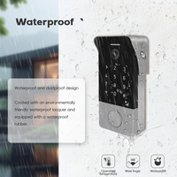 Interphone vidéo 7 pouces avec caméra, écran tactile, moniteur, caméra de porte avec moniteur, Wifi et sonnette