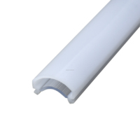 Tube d'éclairage LED creux personnalisé en coextrusion double couche en PC Couvercle de lumière LED coextrudé opale et clair