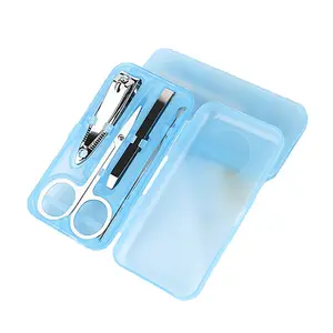 Conjunto de ferramentas de manicure e pedicure, kit de manicure baratos com caixa exterior de plástico opcional